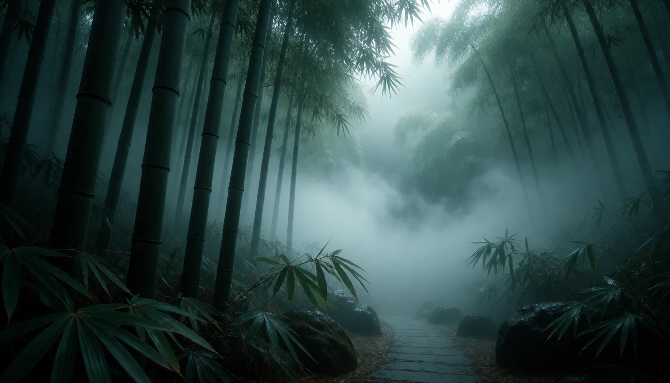 东方美学竹林